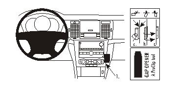 Brodit 853900 Autohalterung Chevrolet Epica