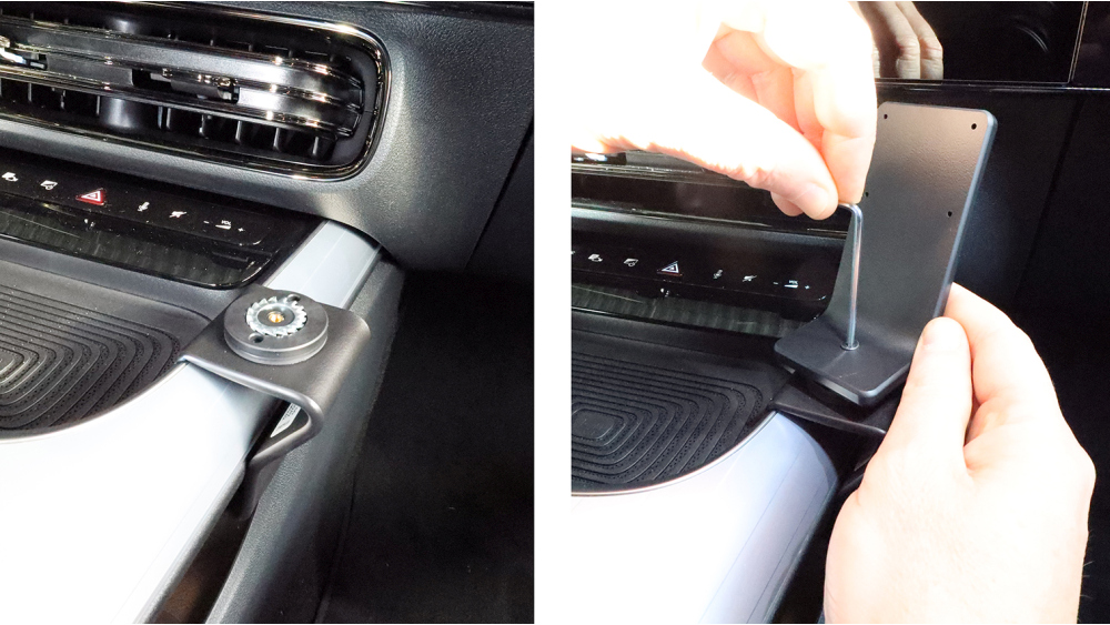 Brodit 836242 support voiture Mercedes Benz CLA-Class, 26- fixation console centre