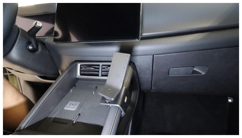 Brodit 836301 Autohalterung BYD, Atto 2 25-, an der Konsole abgewinkelt, Console mount