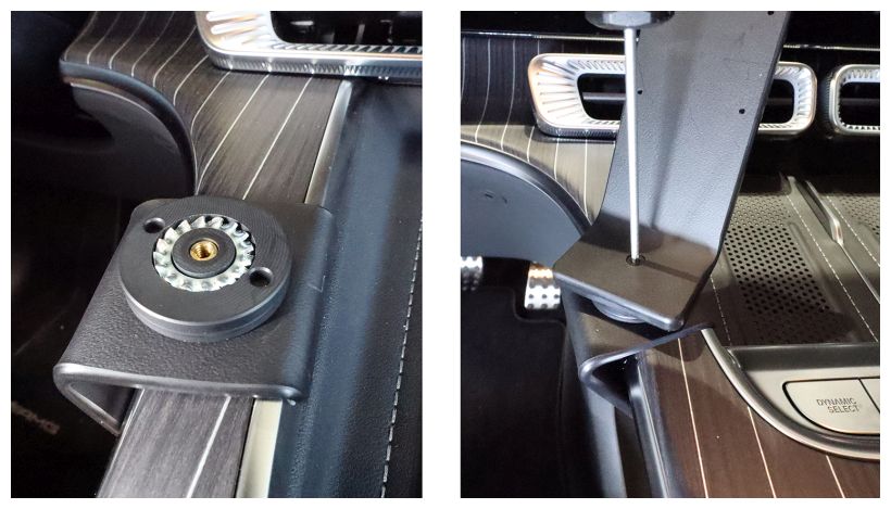 Brodit 836297 support voiture Mercedes Benz GLC-Class, 27- fixation console centre
