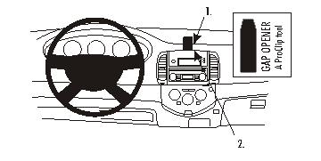 Brodit 853498 support voiture Nissan Micra