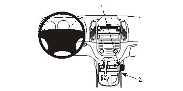 Brodit 833805 support voiture Hyundai Santa Fe