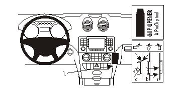 Brodit 853682 support voiture MercedesBenz Mclass