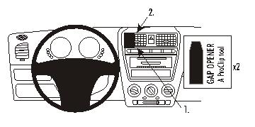 Brodit 853590 support voiture Kia Picanto