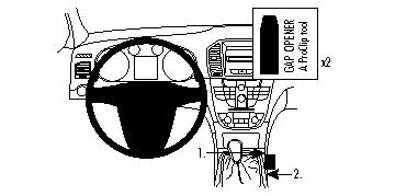 Brodit 834279 support voiture Buick Regal
