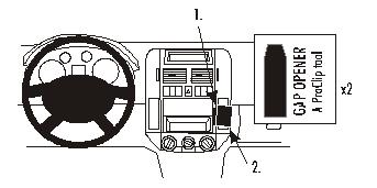Brodit 853029 Autohalterung Volkswagen Polo