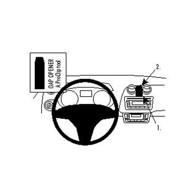 Brodit 854271 support Seat Ibiza annee 09-17, Center mount
