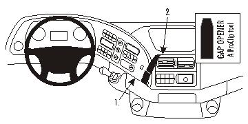 Brodit 853355 Autohalterung Mercedes Benz Actros