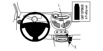 Brodit 854208 support voiture Renault Twingo