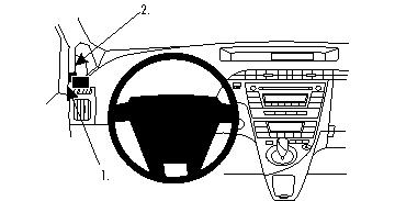 Brodit 804356 support voiture Toyota Prius
