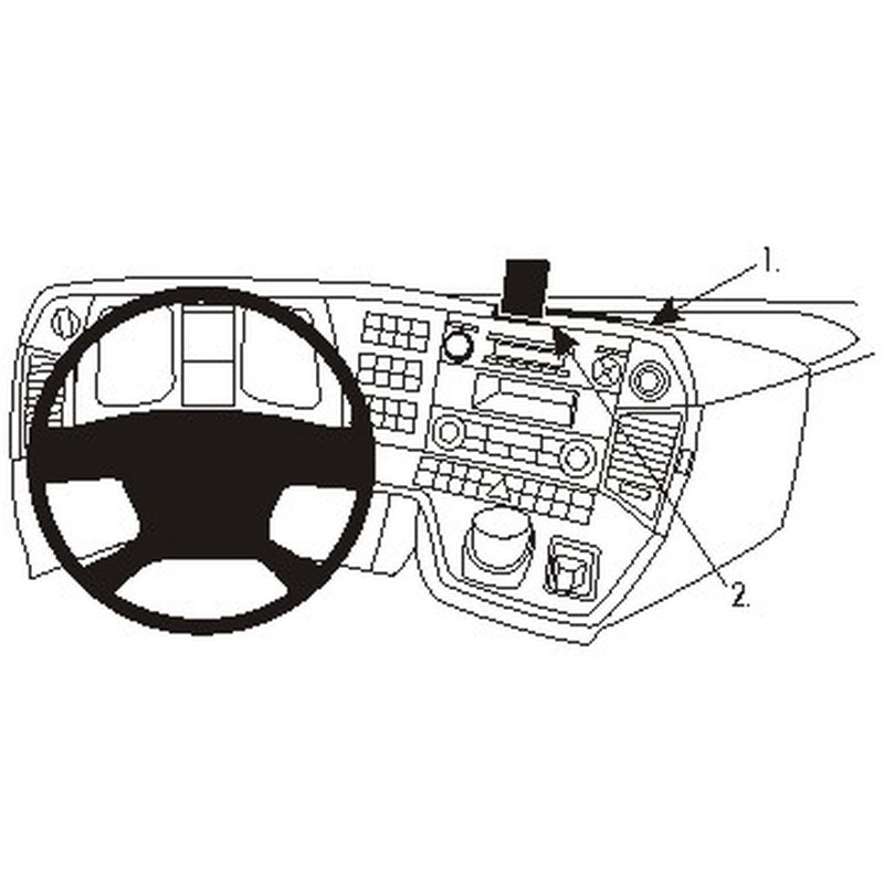 Brodit 854900 support Mercedes Benz Actros 4 année 13-19, Center mount