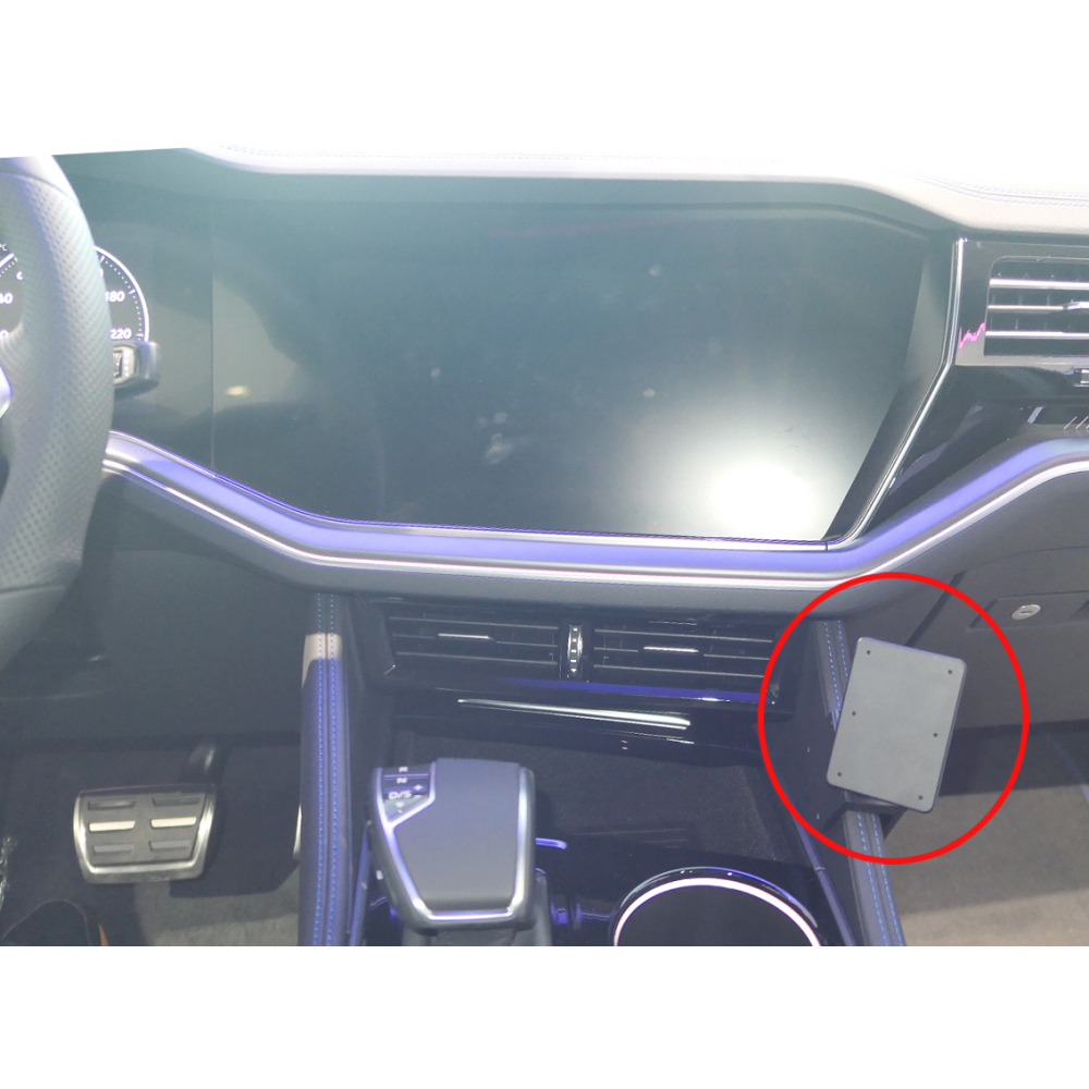 Brodit 856017 support voiture Volkswagen Touareg, 24- fixation à la console coudé
