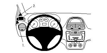 Brodit 804445 support voiture Fiat Punto Evo