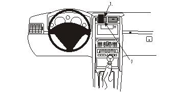 Brodit 853431 support voiture Peugeot 407