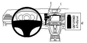 Brodit 854802 support voiture Honda CR-V