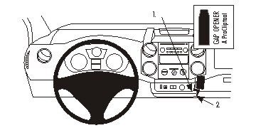 Brodit 854973 Autohalterung Citroen Berlingo