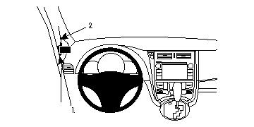 Brodit 804613 support voiture Subaru Trezia