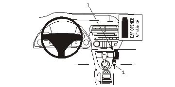 Brodit 853733 support voiture Honda Civic