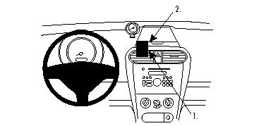Brodit 854220 support voiture Opel Agila