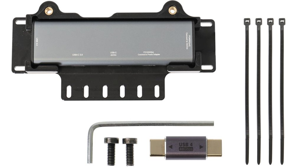 Brodit 217196 Hub USB-C 3 ports avec cache