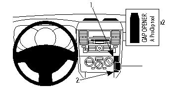 Brodit 853920 Autohalterung Nissan Tiida