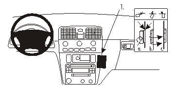 Brodit 852825 Autohalterung Volvo S40