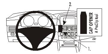 Brodit 853281 Autohalterung BMW 520-545/M5 E60 E61