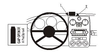 Brodit 853913 support voiture Chrysler PT Cruiser