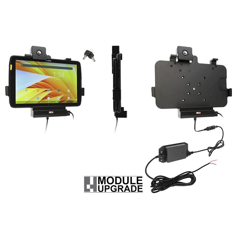 Brodit 736325 support fix Zebra ET4x 10" SANS housse de protection, avec fonction de chargement et USB-Host Verrouillage à clé