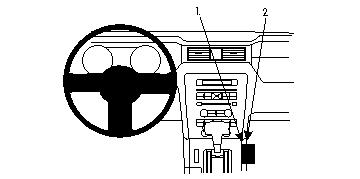 Brodit 834366 support voiture Ford Mustang