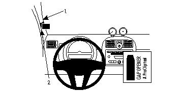 Brodit 804168 support voiture Smart ForTwo