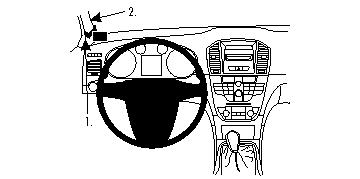Brodit 804278 Autohalterung Buick Regal