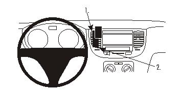 Brodit 853963 support voiture Kia Rio