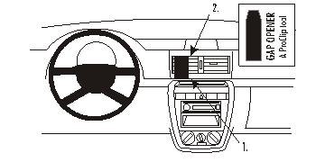Brodit 853620 Autohalterung Volkswagen Fox