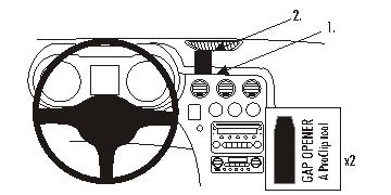 Brodit 853743 support voiture Alfa Romeo 159