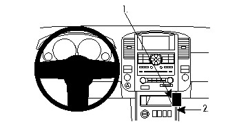 Brodit 854754 Autohalterung Nissan Pathfinder