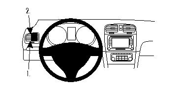 Brodit 804262 support voiture Volkswagen Golf