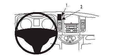 Brodit 853735 support voiture Nissan Note