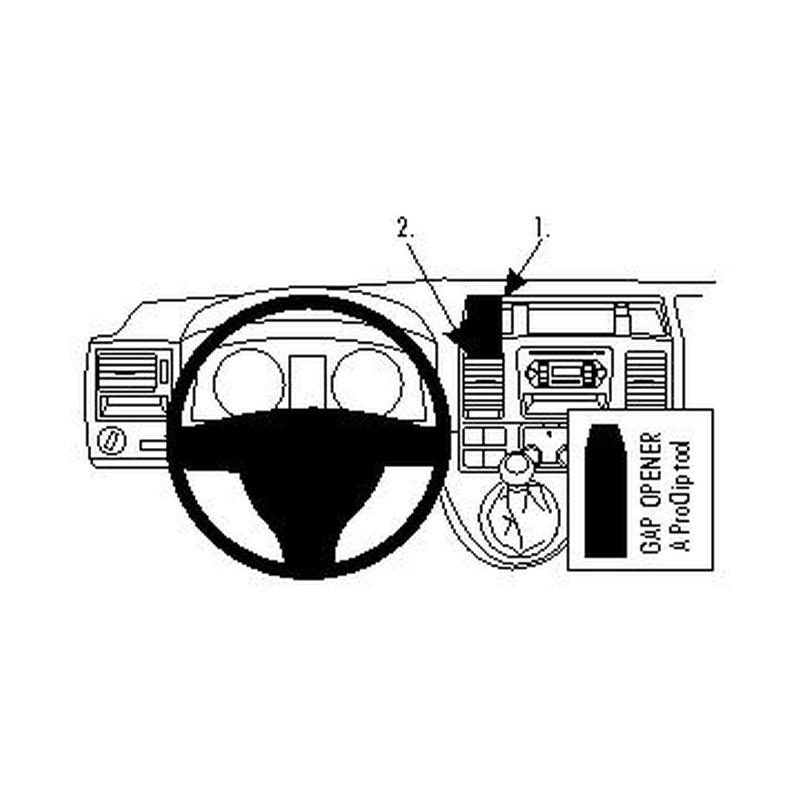 Brodit 854432 support VWCaravelle annee 10-15, Center mount