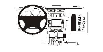 Brodit 833625 support voiture MercedesBenz CLS-Cla
