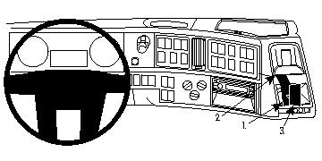 Brodit 213459 Autohalterung Volvo FH/FM/NH series
