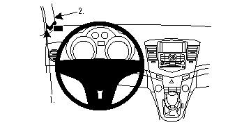 Brodit 804351 support voiture Chevrolet Cruze