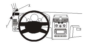Brodit 804908 Autohalterung Volkswagen Touran
