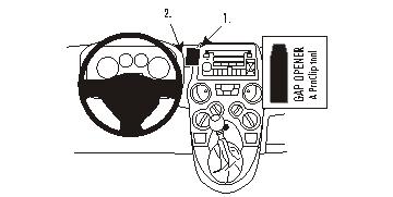 Brodit 853493 support voiture Fiat Panda