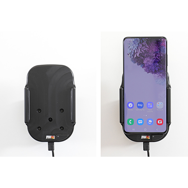 Brodit 718191 Aktive Gerätehalterung mit Qi Ladefunktion Samsung Galaxy S20 Plus 5G