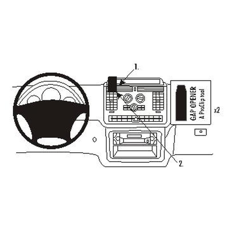 Brodit 853569 support MercedesBenz V-Class annee 04-14, Center mount