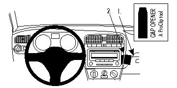 Brodit 854383 support voiture Volkswagen Polo