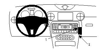 Brodit 854617 support voiture MercedesBenz SLK-Cla