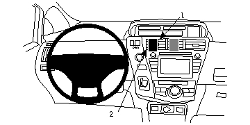 Brodit 854713 support voiture Toyota Prius +