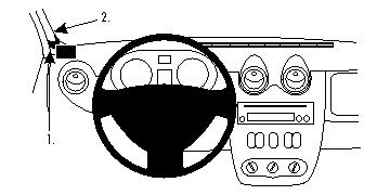 Brodit 804400 Autohalterung Dacia Duster